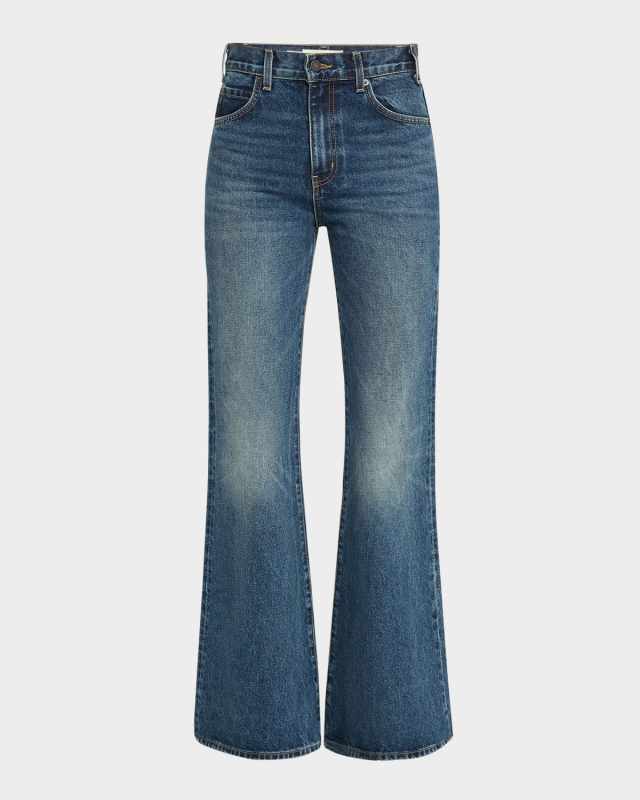 Roe Mid-Rise Flare Jeans